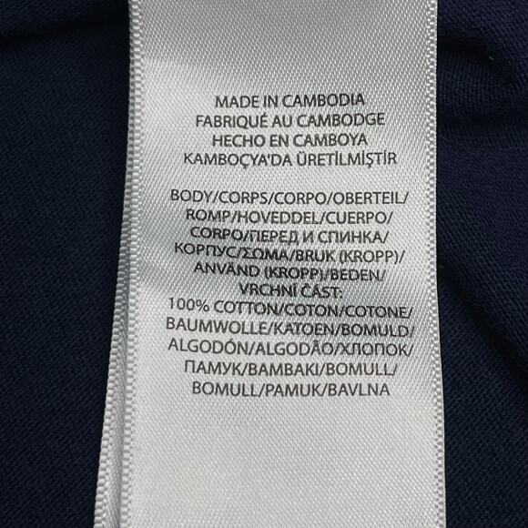 Polo Bear Cotton Long Sleeve Jersey Tee size XL Boys Navy Crewneck - Picture 5 of 8